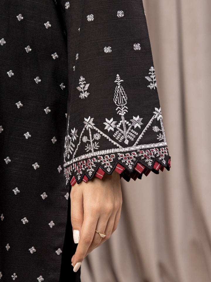 EWU22V14-25052 Unstitched Black Embroidered Marina 3 Piece