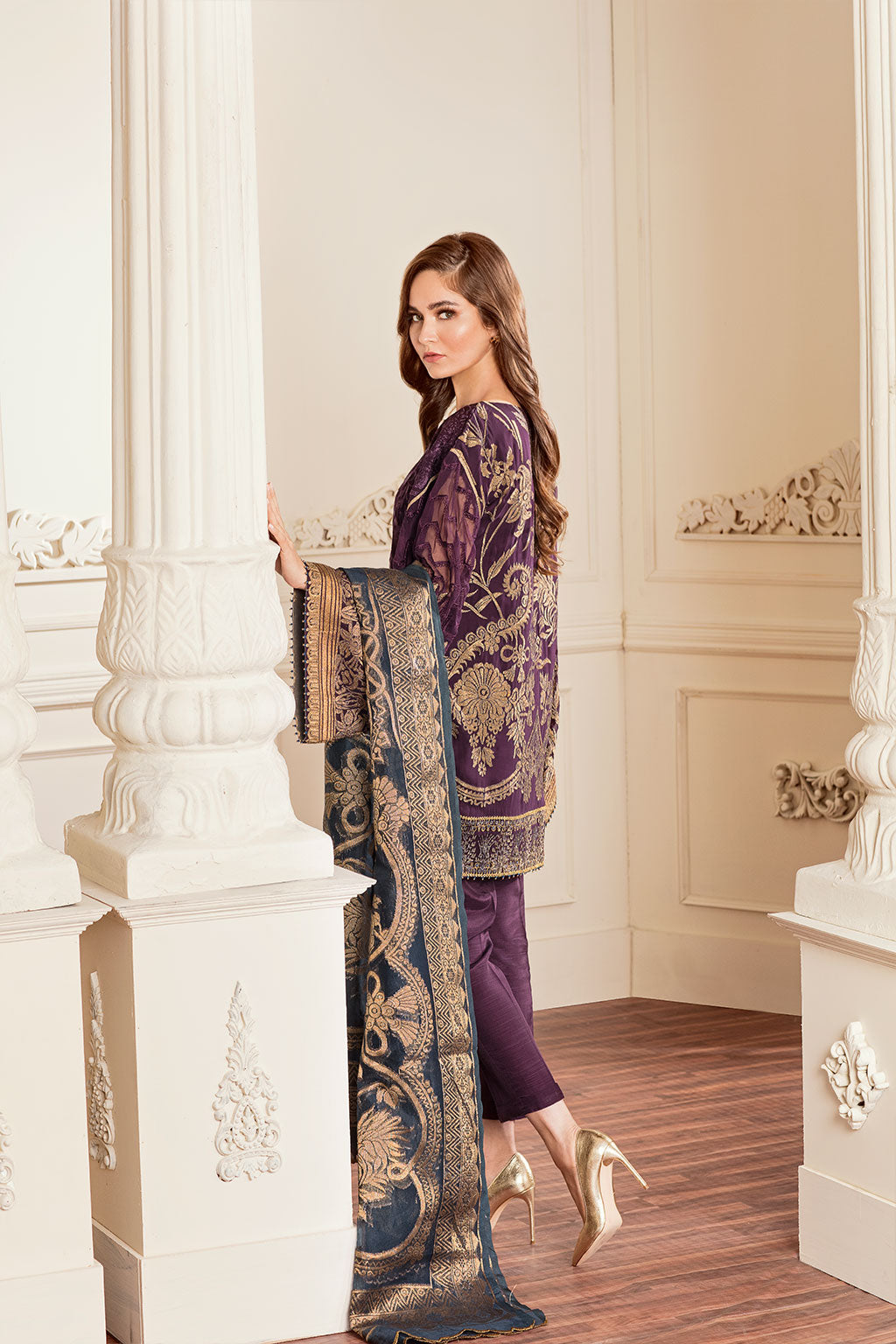 EMBROIDERED CHIFFON CH05-10