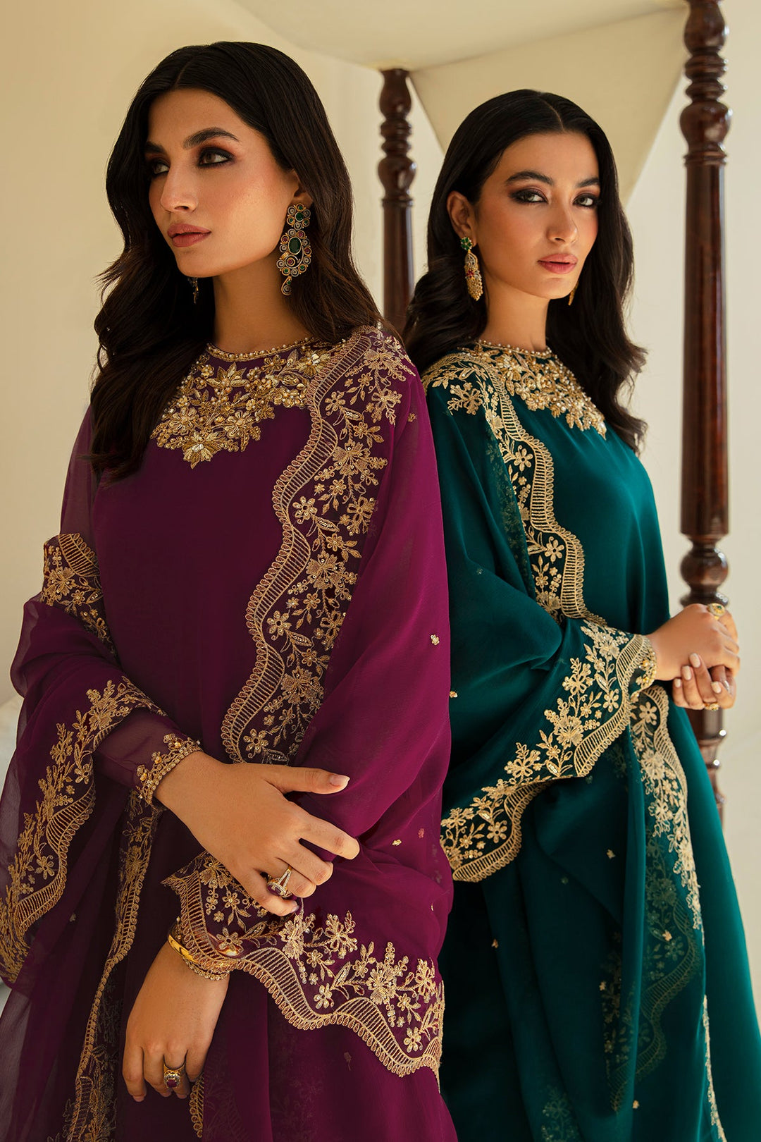 EMBROIDERED CHIFFON PR-829