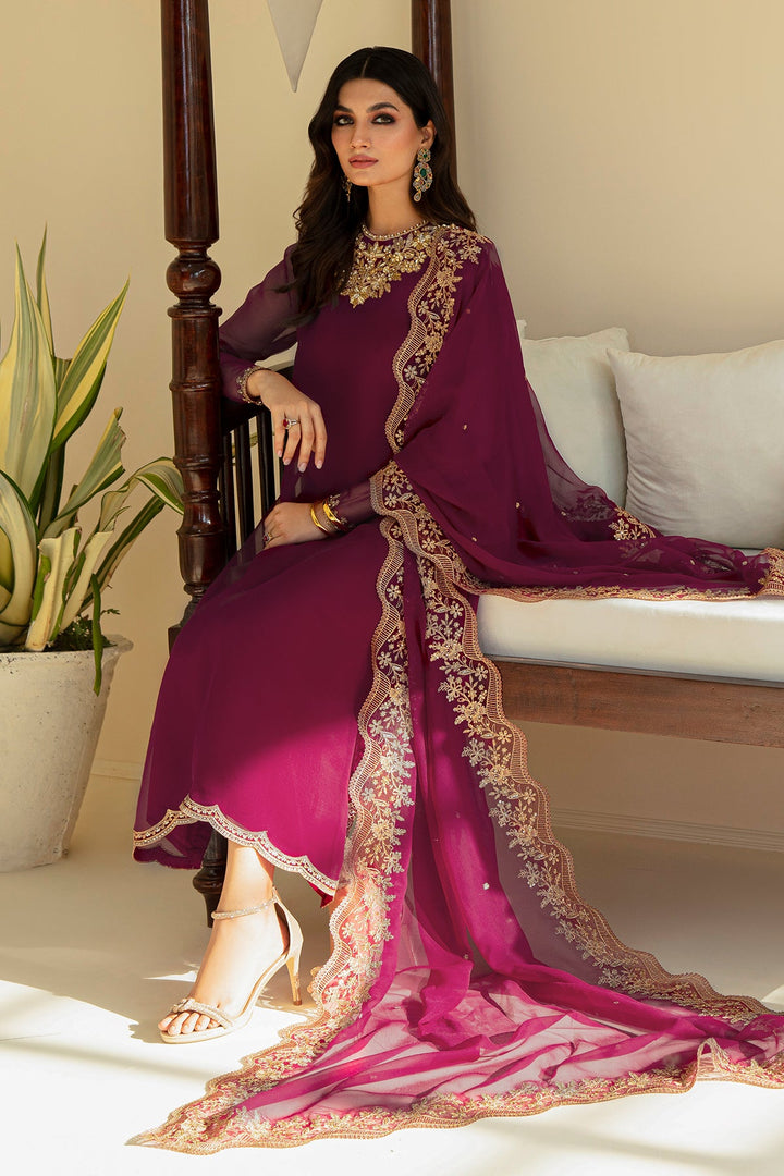 EMBROIDERED CHIFFON PR-829