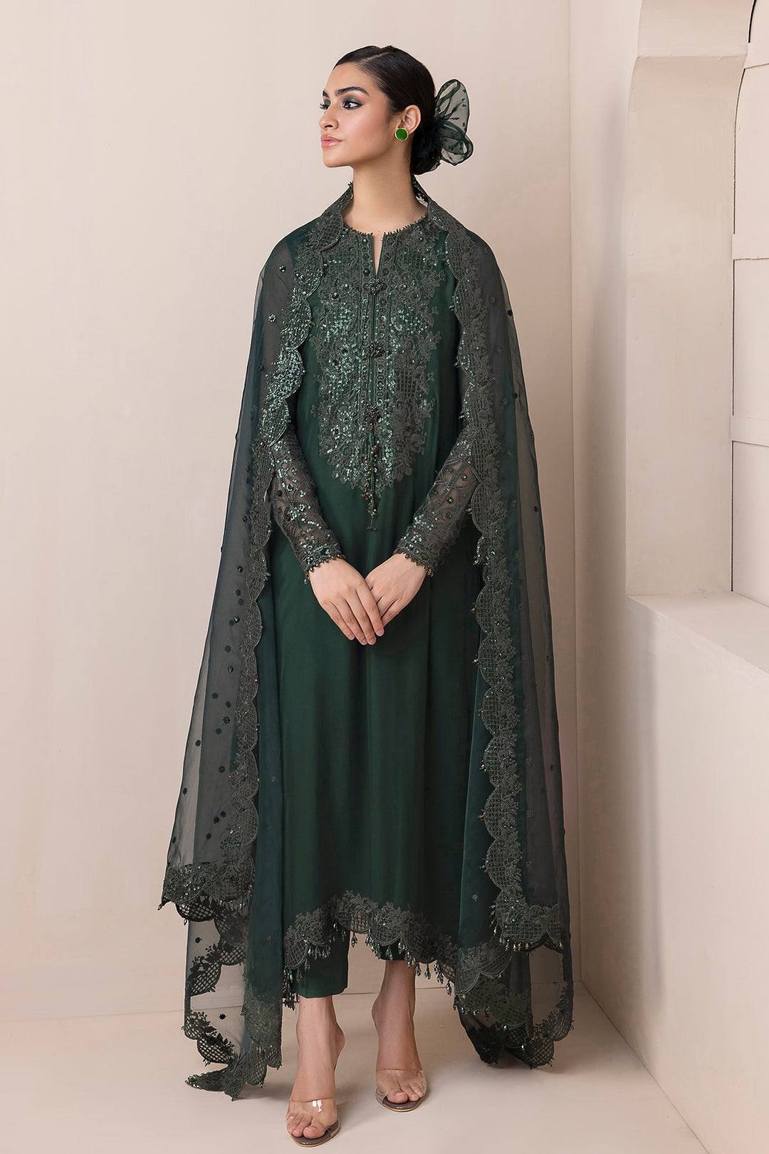 EMBROIDERED CHIFFON PR-838