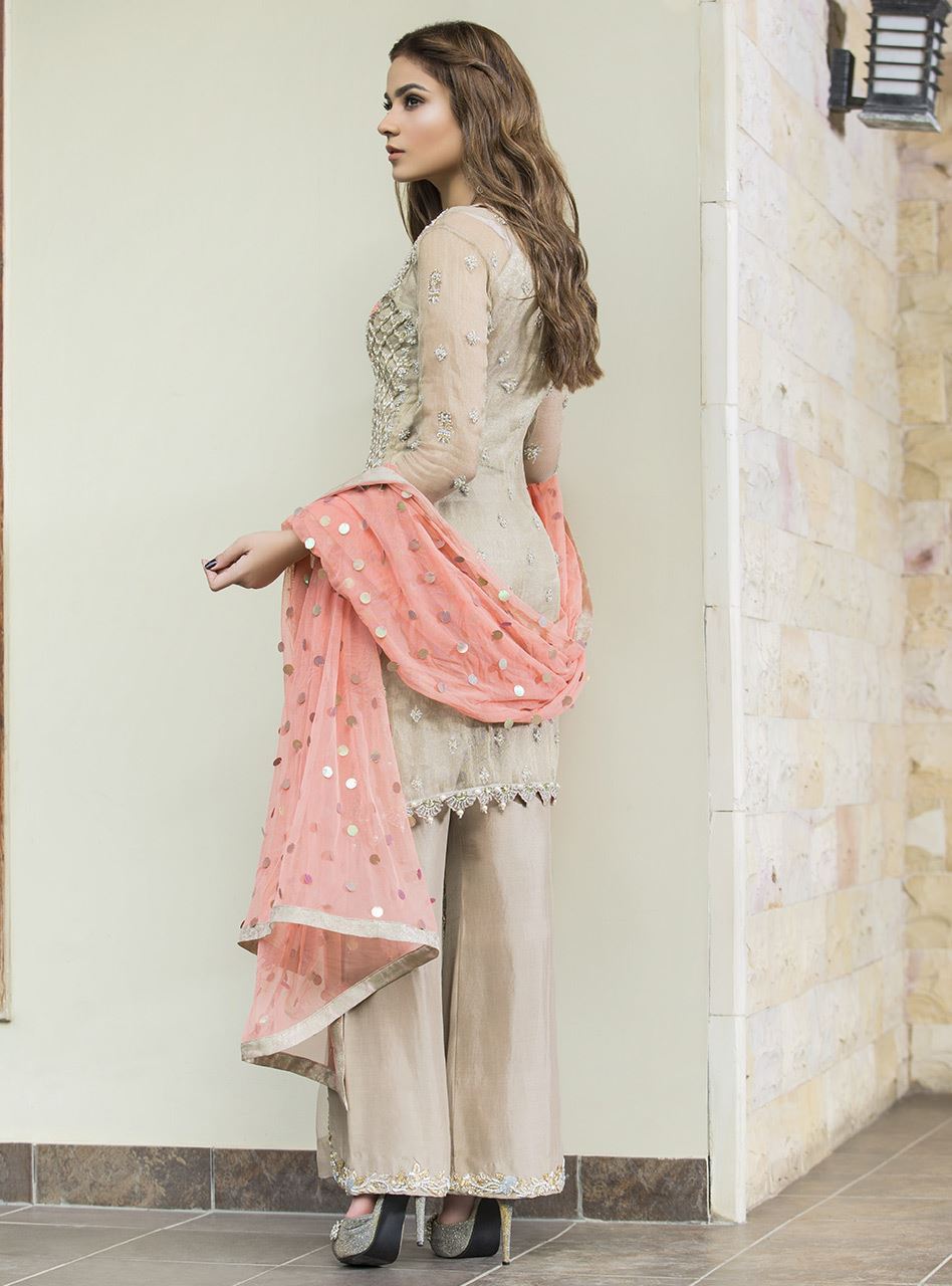 Beige And Coral