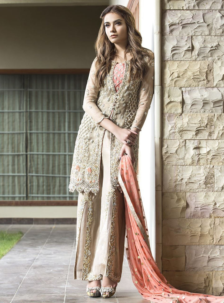 Beige And Coral