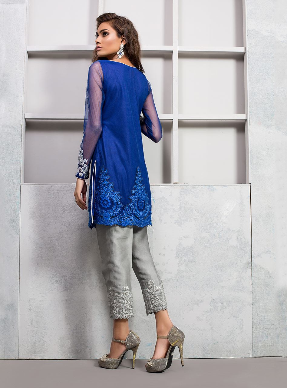 Cobalt Blue Net Shirt