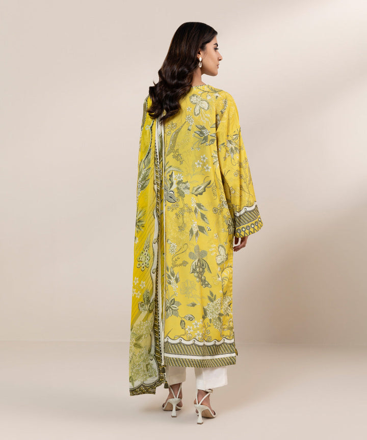 2 Piece - Printed Silk Suit