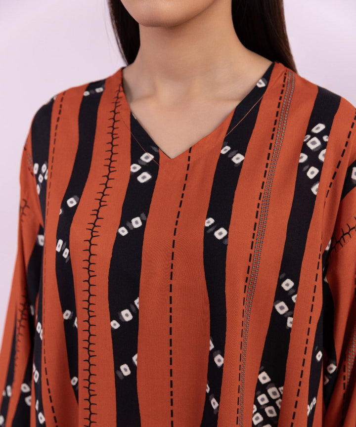 Printed Arabic Lawn Shirt