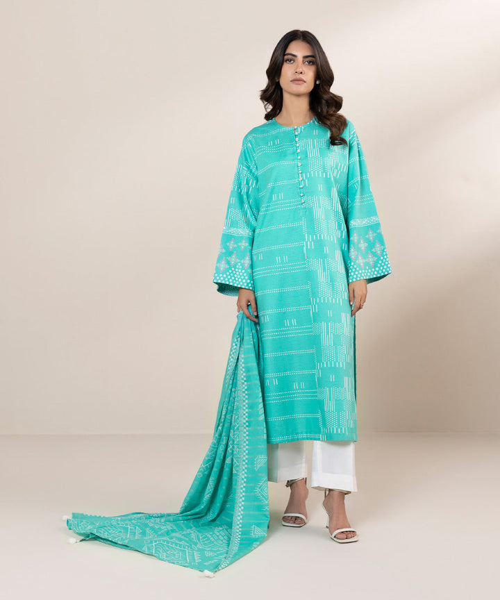 Printed Zari Voile Dupatta