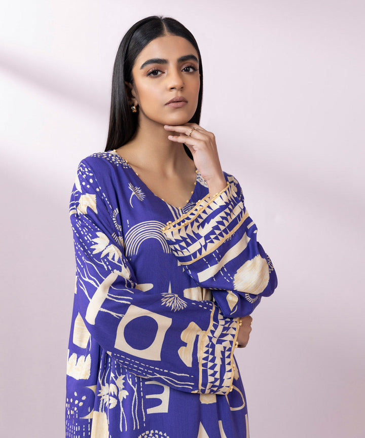 Printed Arabic Lawn Shirt