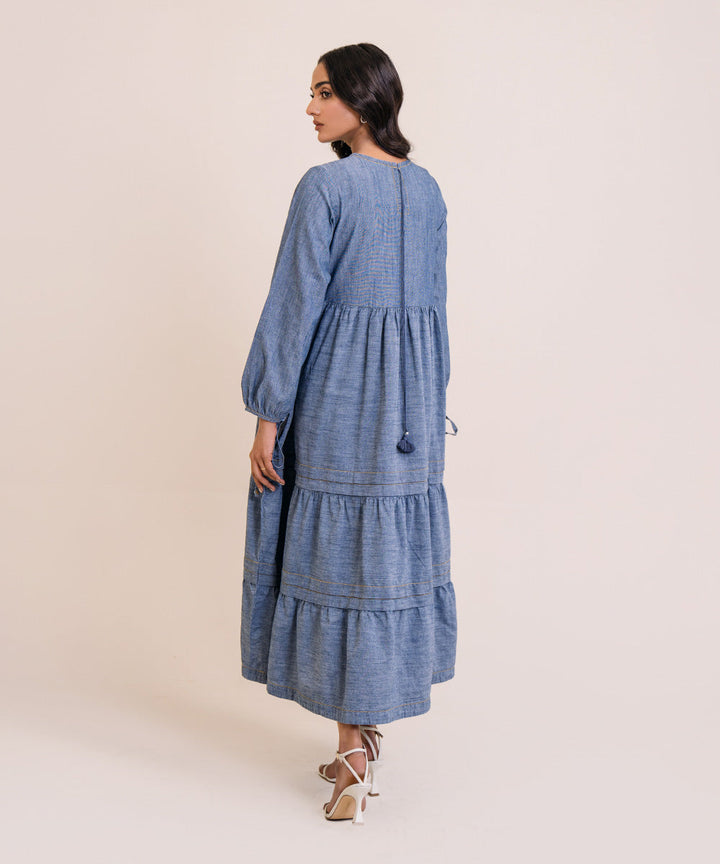 Chambray Tier Dress