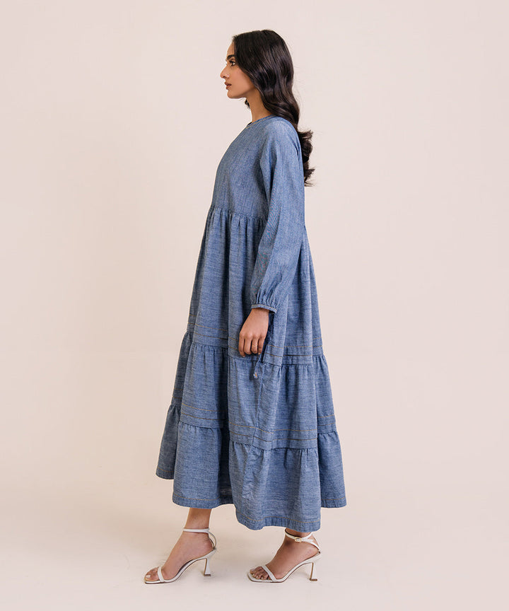 Chambray Tier Dress