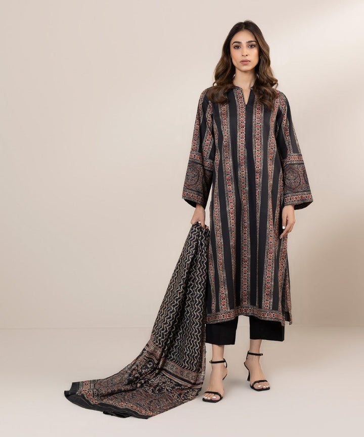 Printed Zari Voile Dupatta