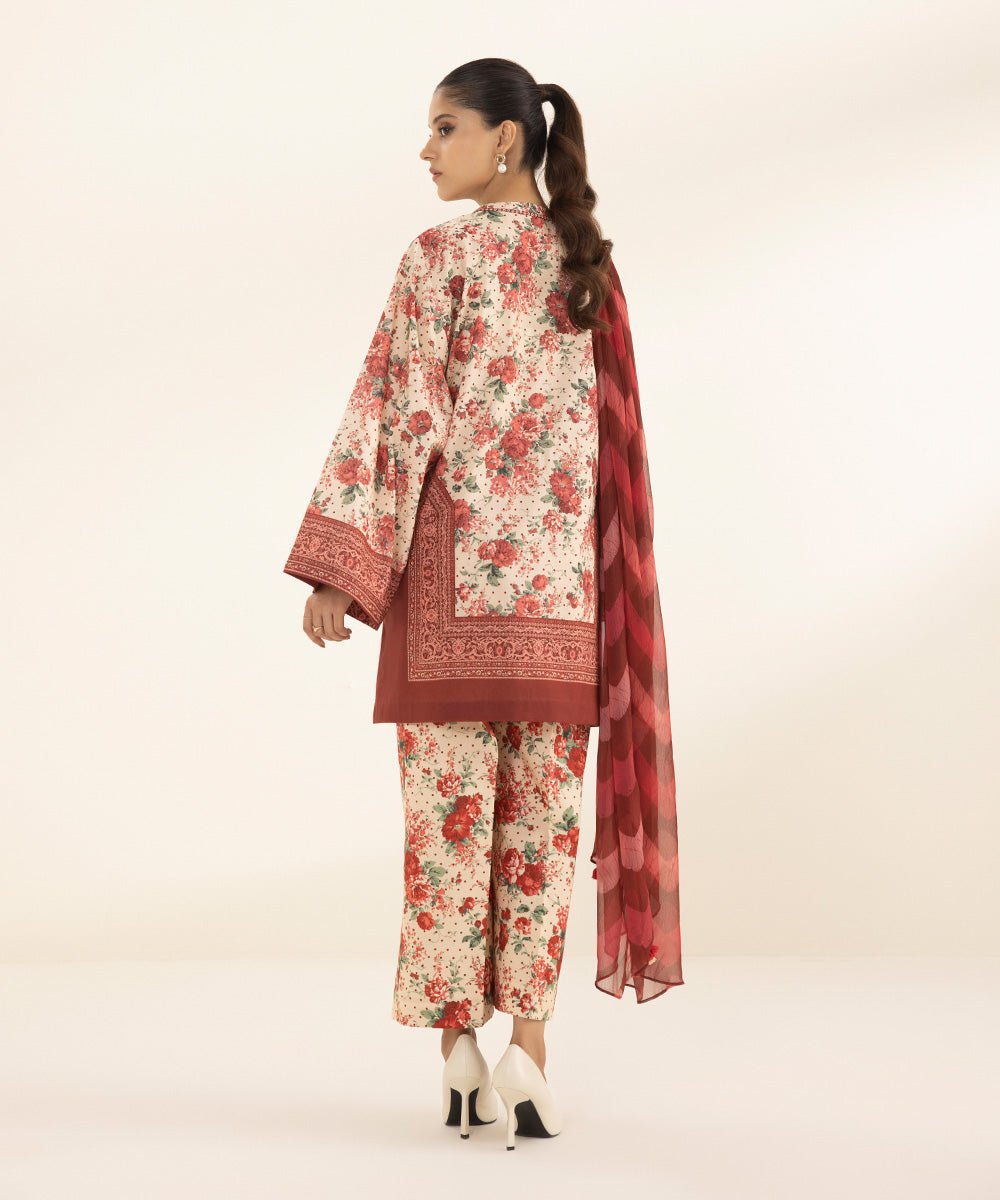 3 Piece - Printed Lawn Suit