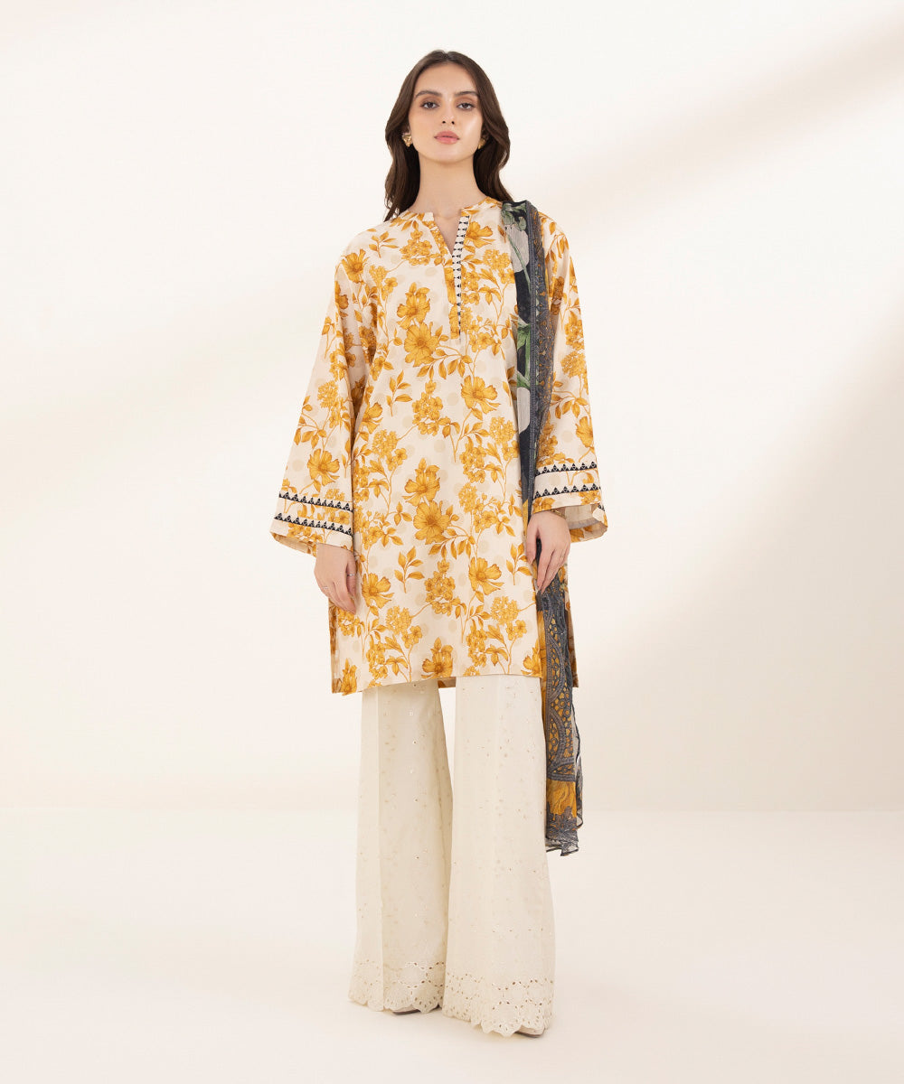 2 Piece - Printed Lawn Suit