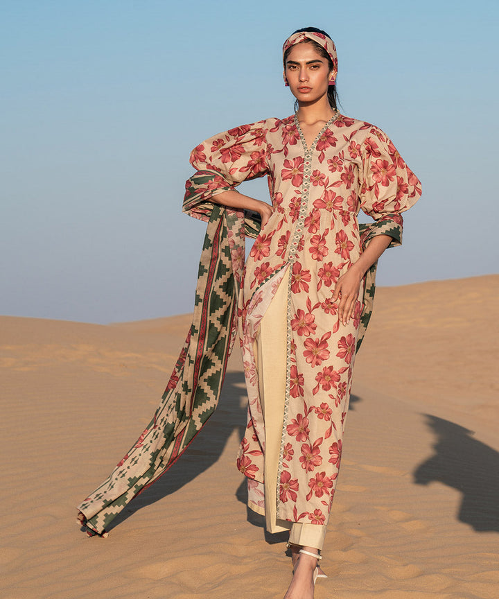 3 Piece - Printed Lawn Suit