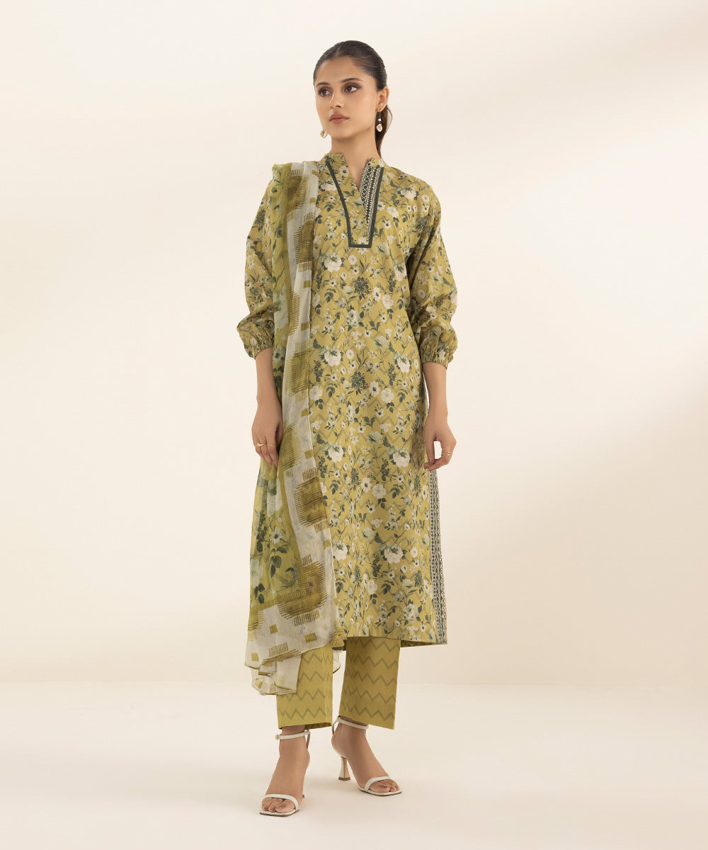 3 Piece - Printed Lawn Suit