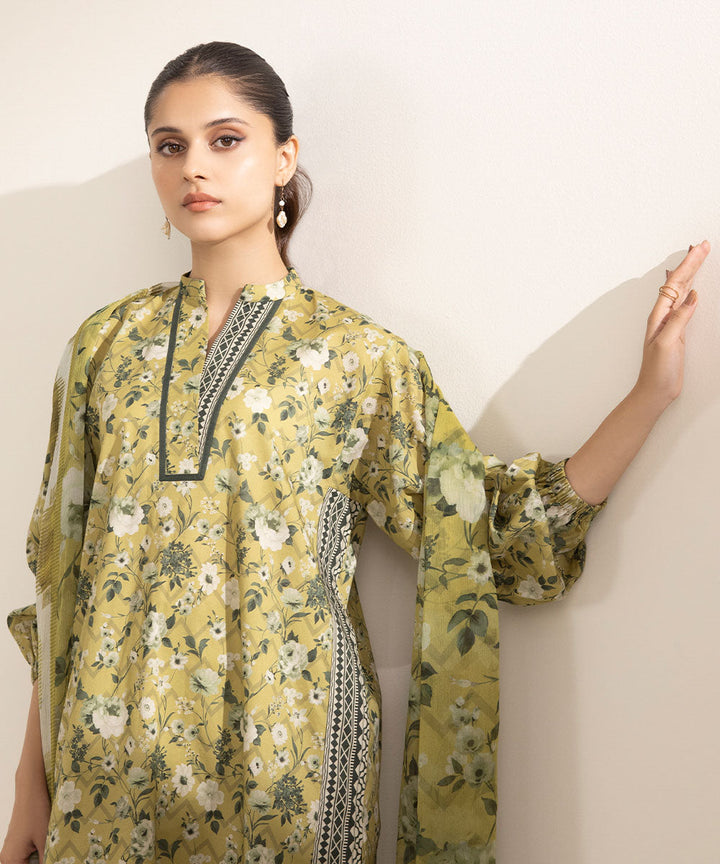 3 Piece - Printed Lawn Suit