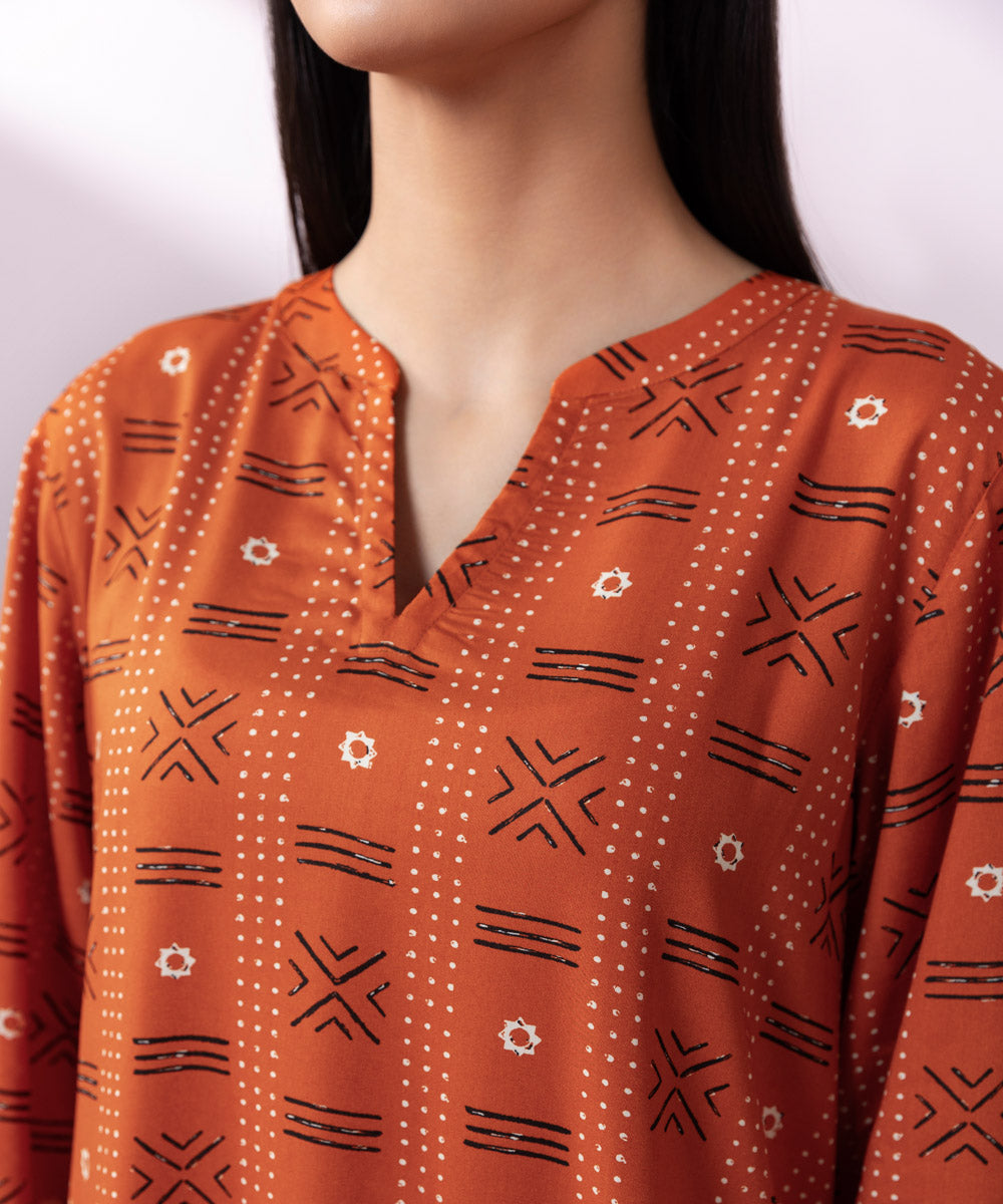 Printed Arabic Lawn Shirt