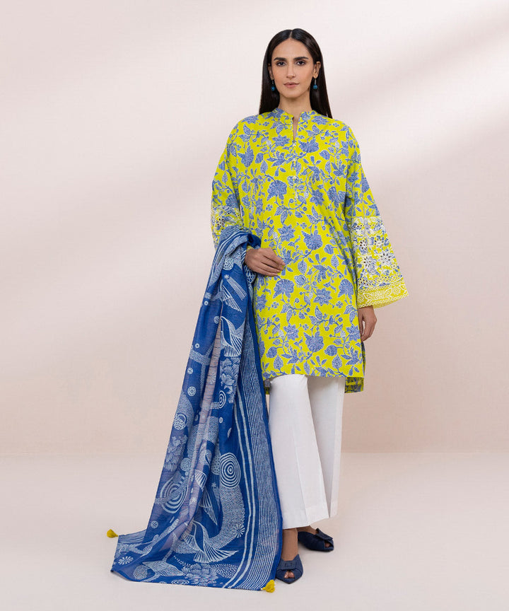 Printed Net Dupatta