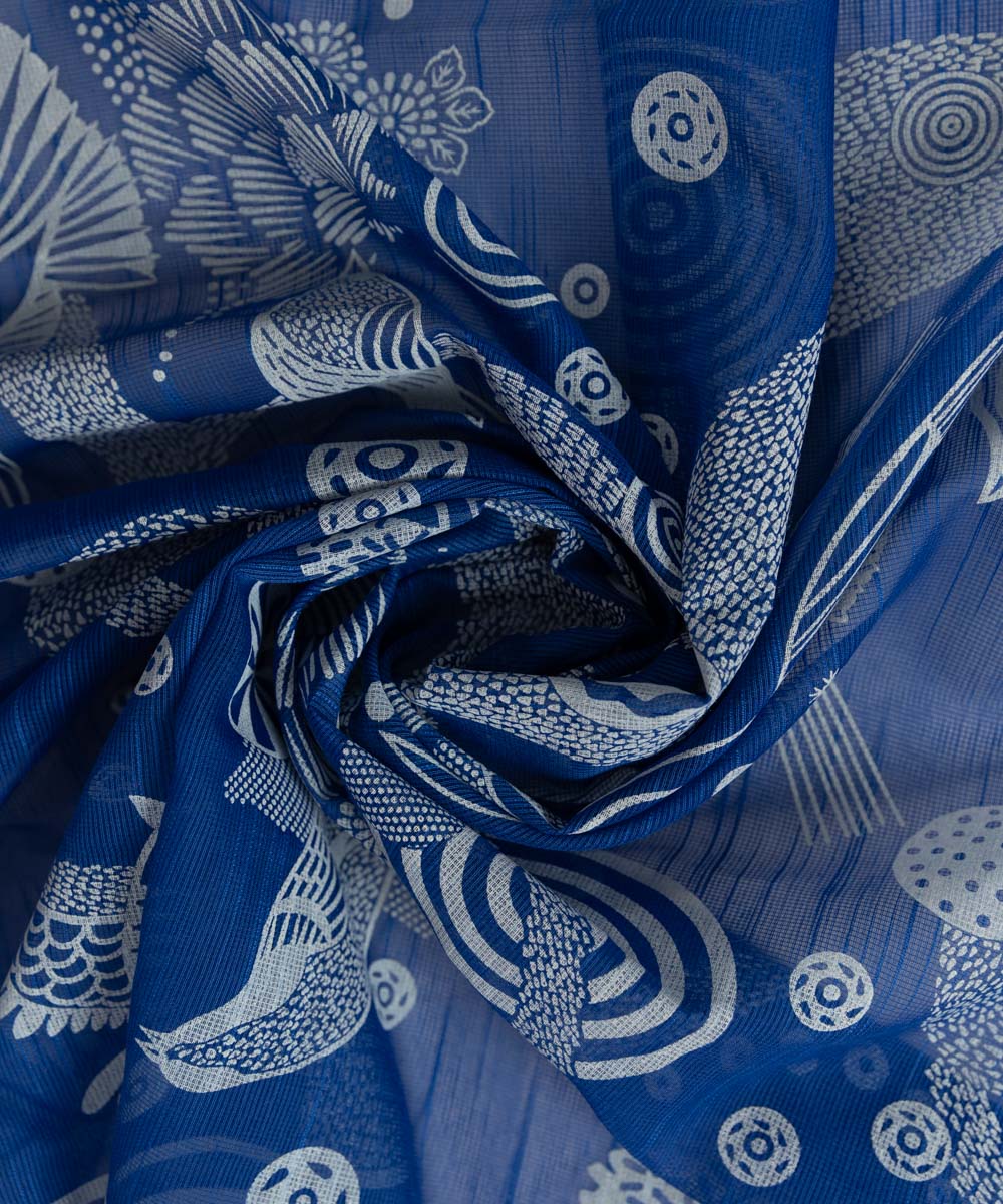 Printed Net Dupatta