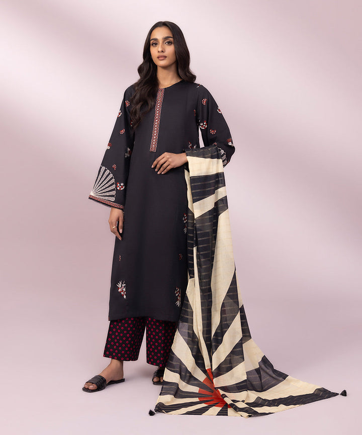 Printed Zari Voile Dupatta