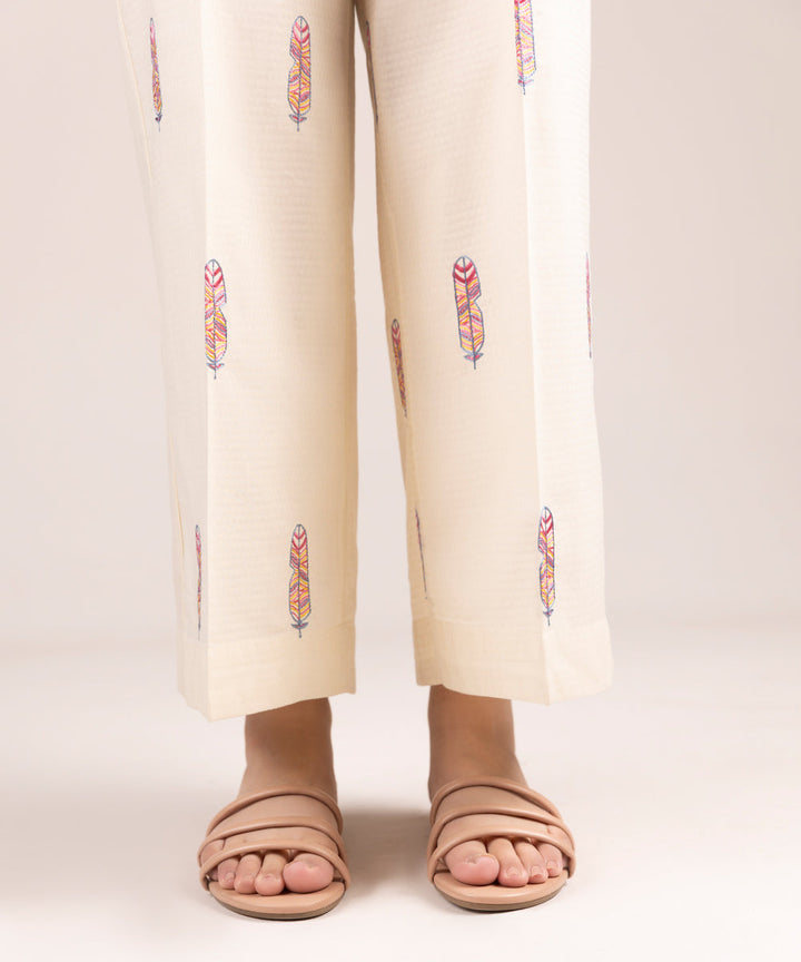 Embroidered Dobby Culottes