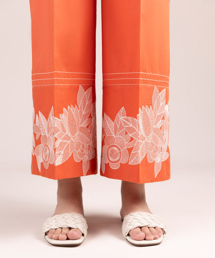 Embroidered Cambric Culottes