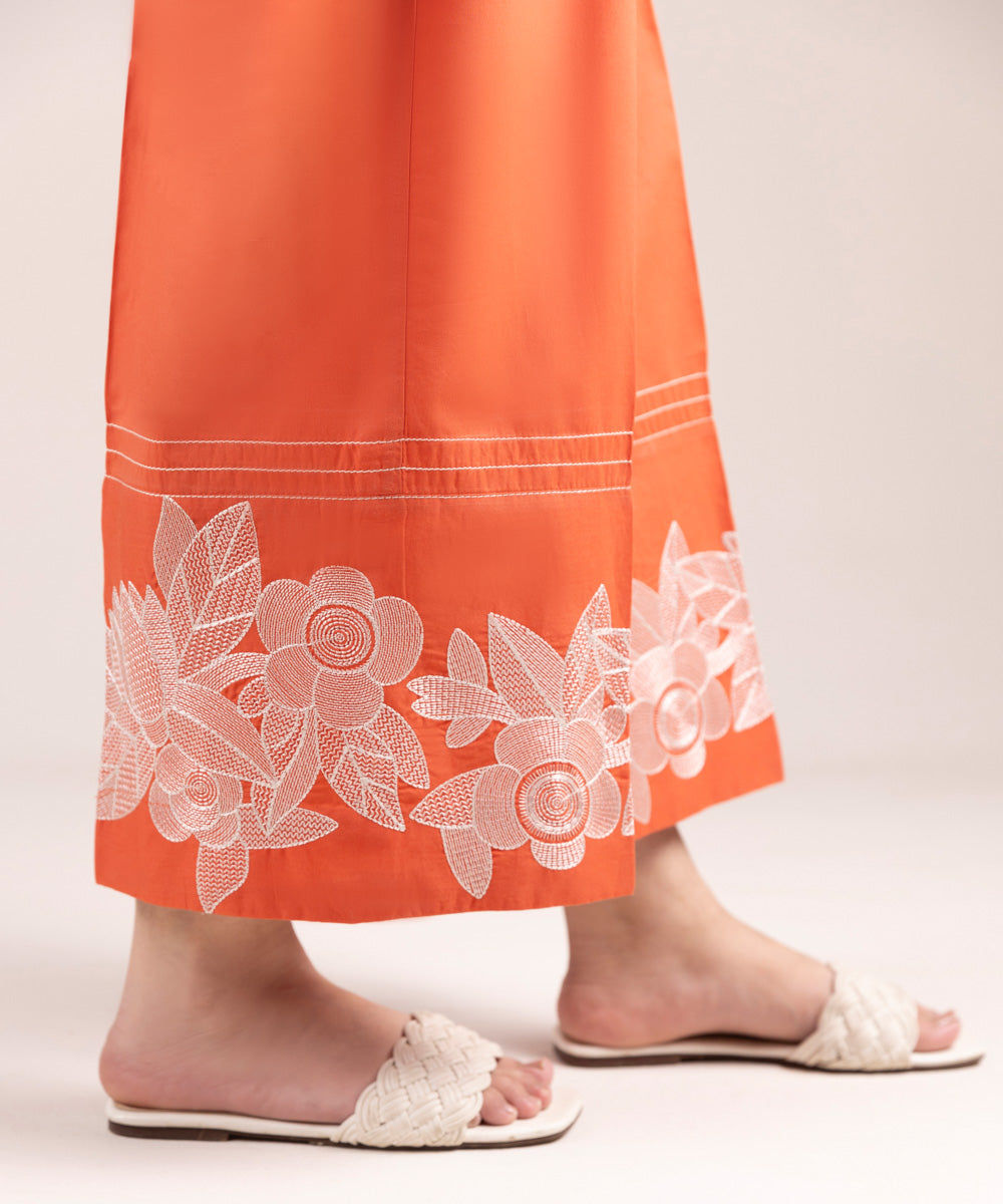 Embroidered Cambric Culottes