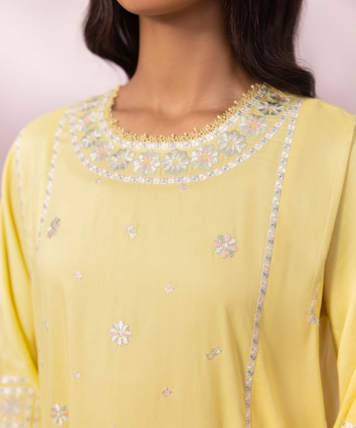 Embroidered Arabic Lawn Shirt