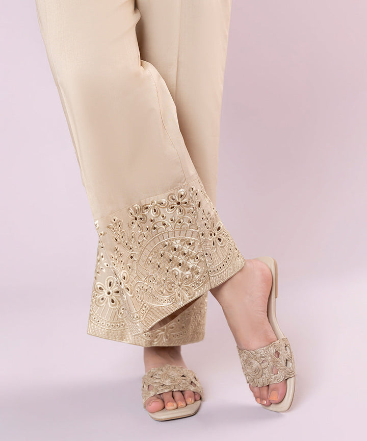 Embroidered Cambric Culottes