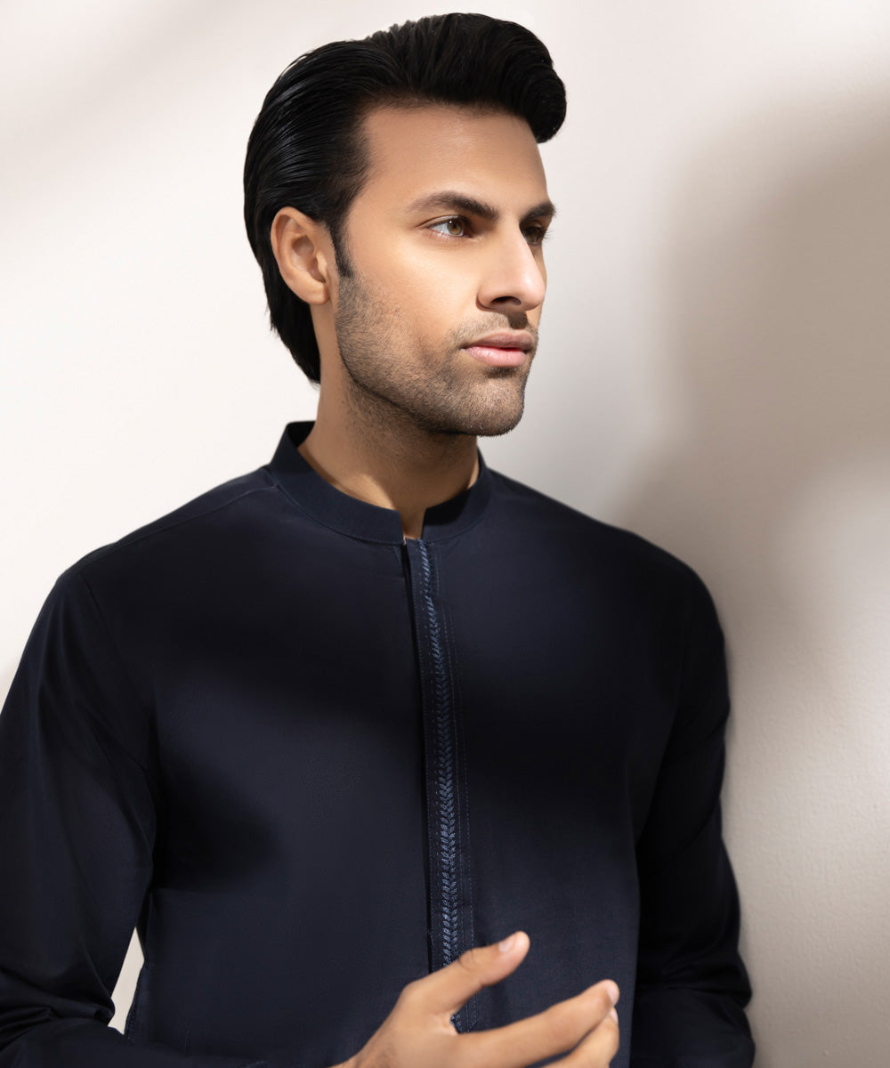 Embroidered Cotton Kurta