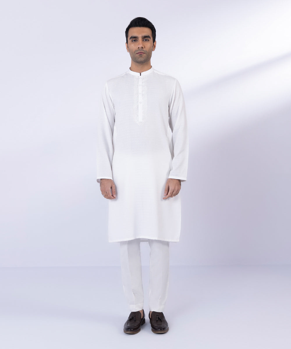 Embroidered Wash & Wear Kurta