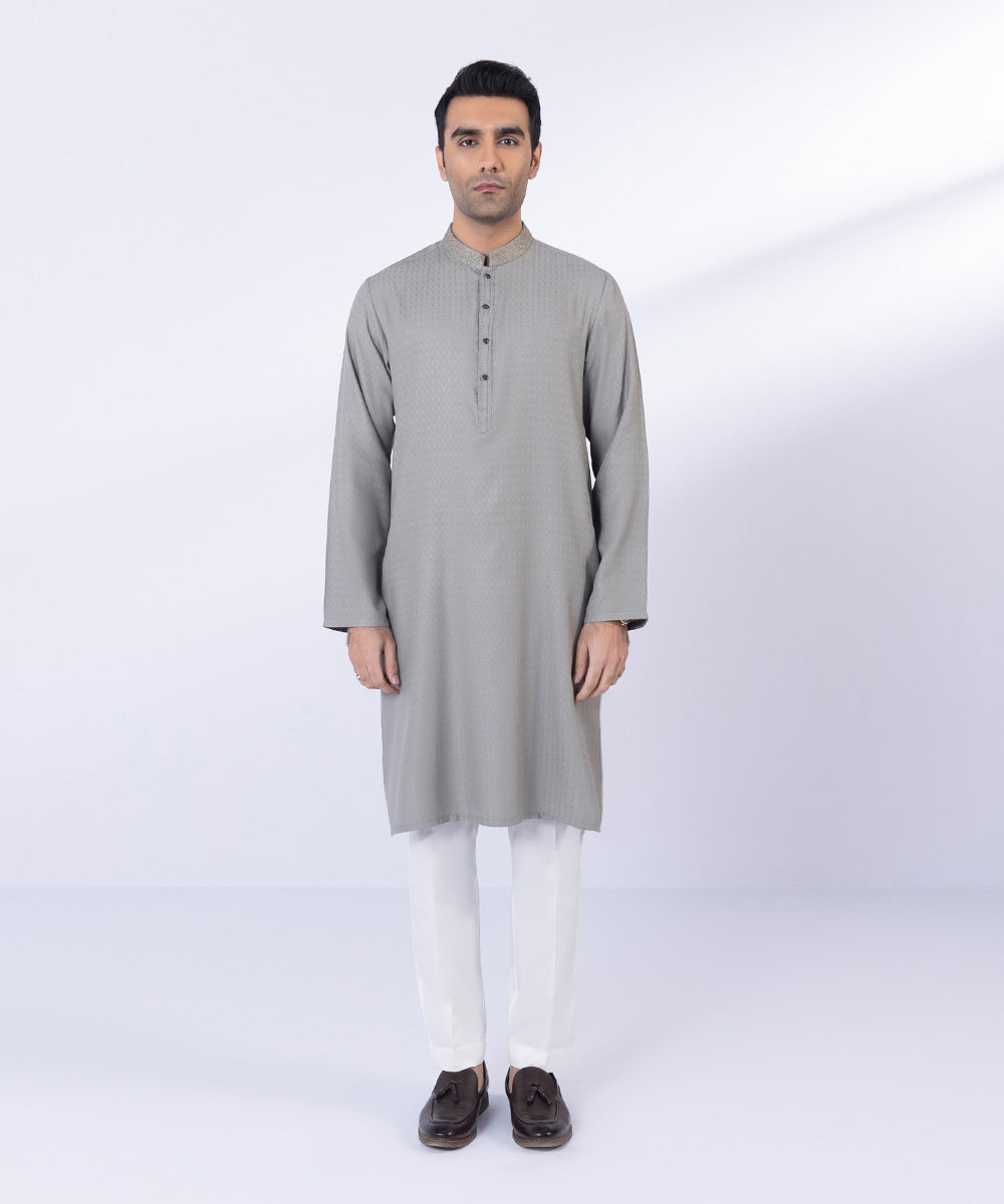 Embroidered Wash & Wear Kurta