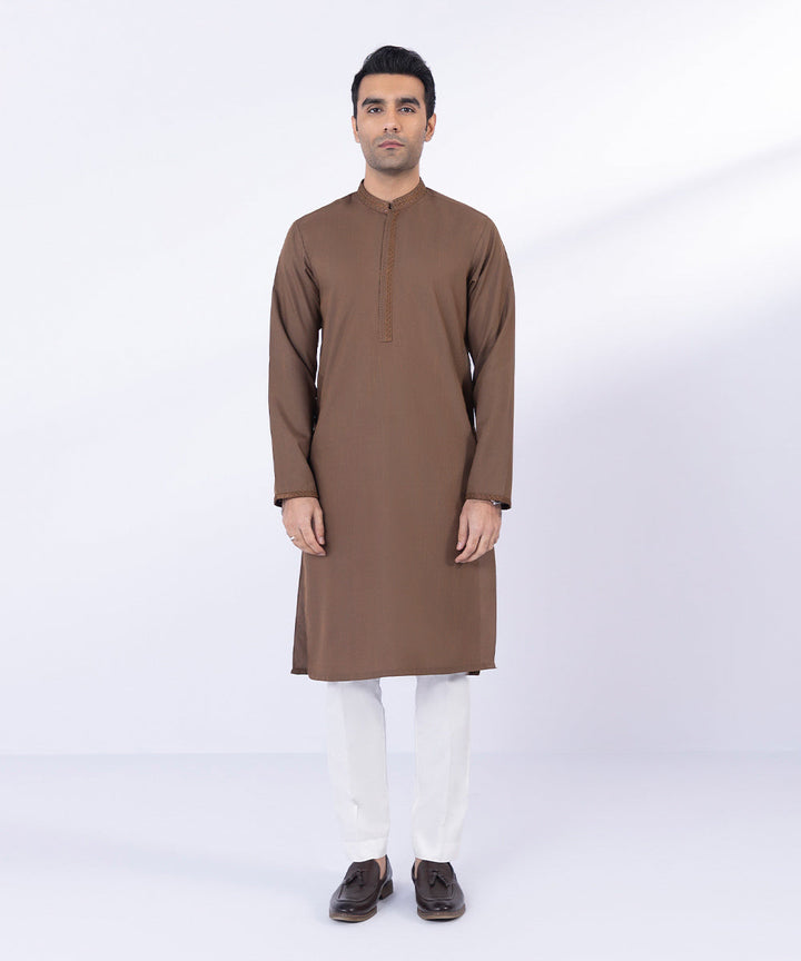 Embroidered Wash & Wear Kurta