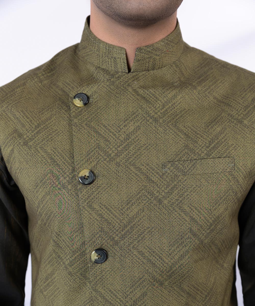 Digital Printed Cotton Waistcoat