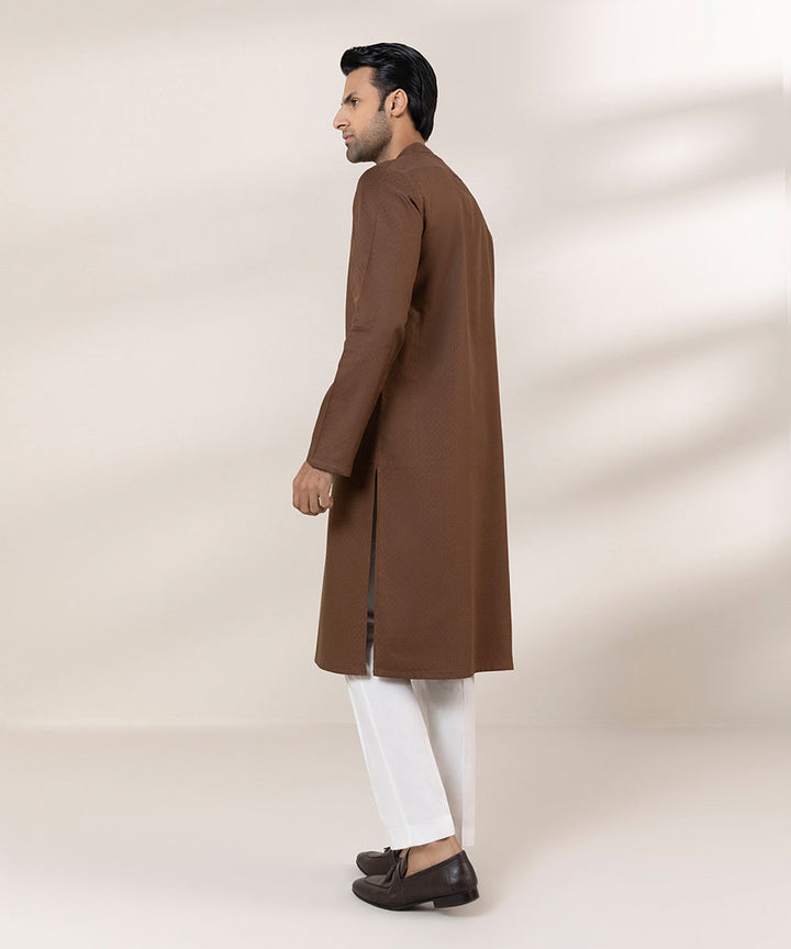 Cotton Jacquard Kurta