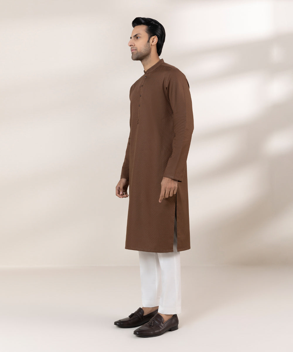 Cotton Jacquard Kurta