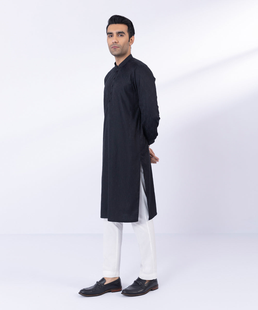 Cotton Jacquard Kurta