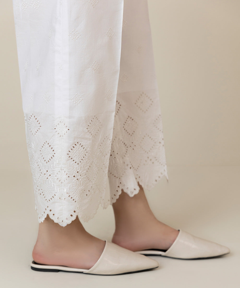 Embroidered Cambric Trousers