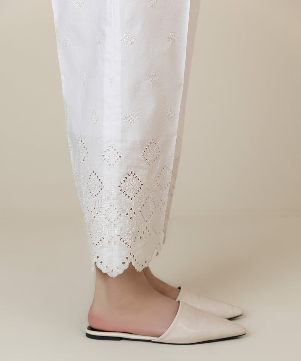 Embroidered Cambric Trousers