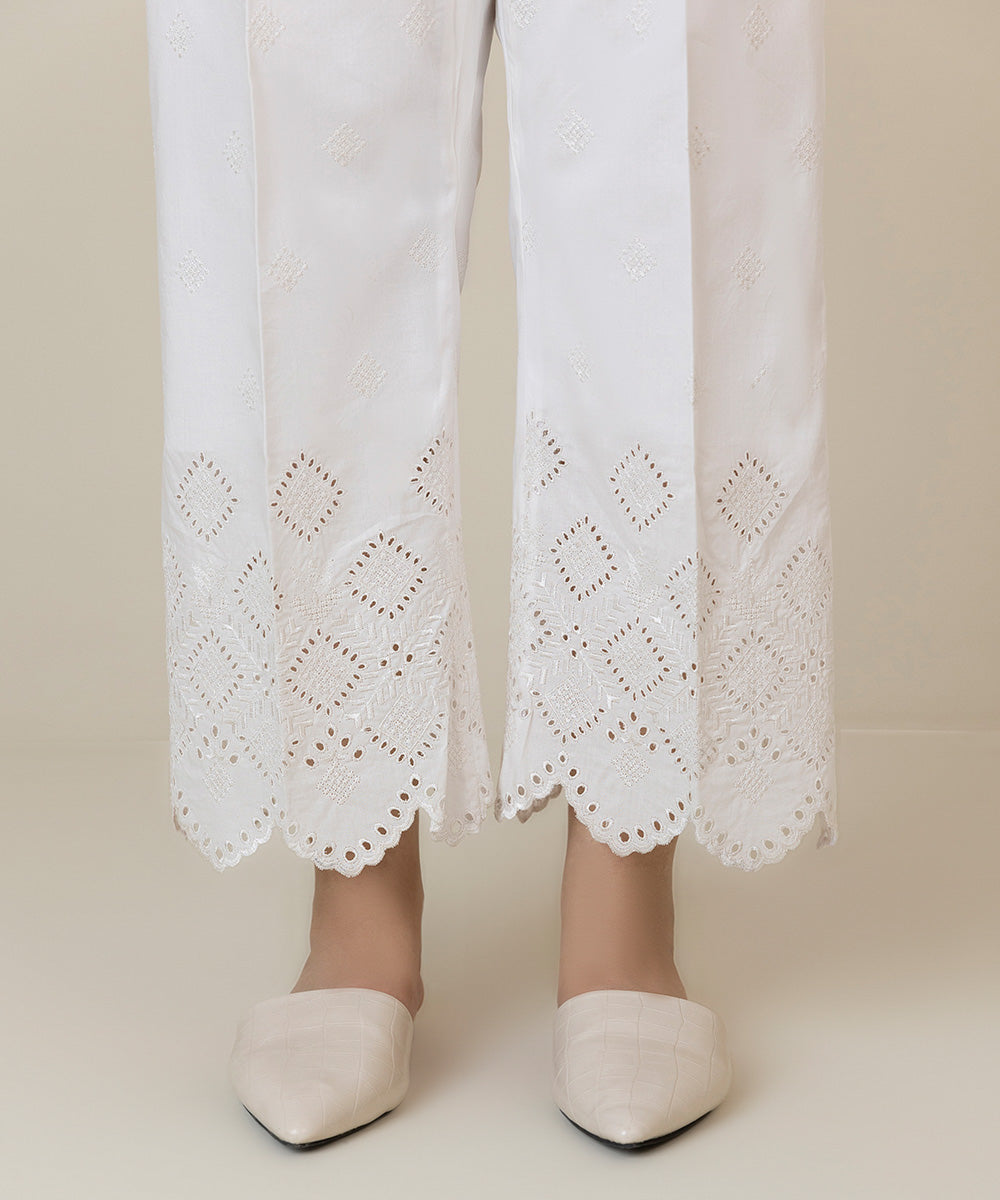 Embroidered Cambric Trousers