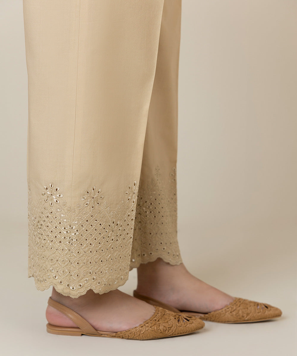 Embroidered Cambric Trousers