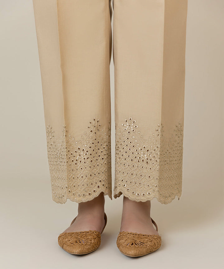 Embroidered Cambric Trousers