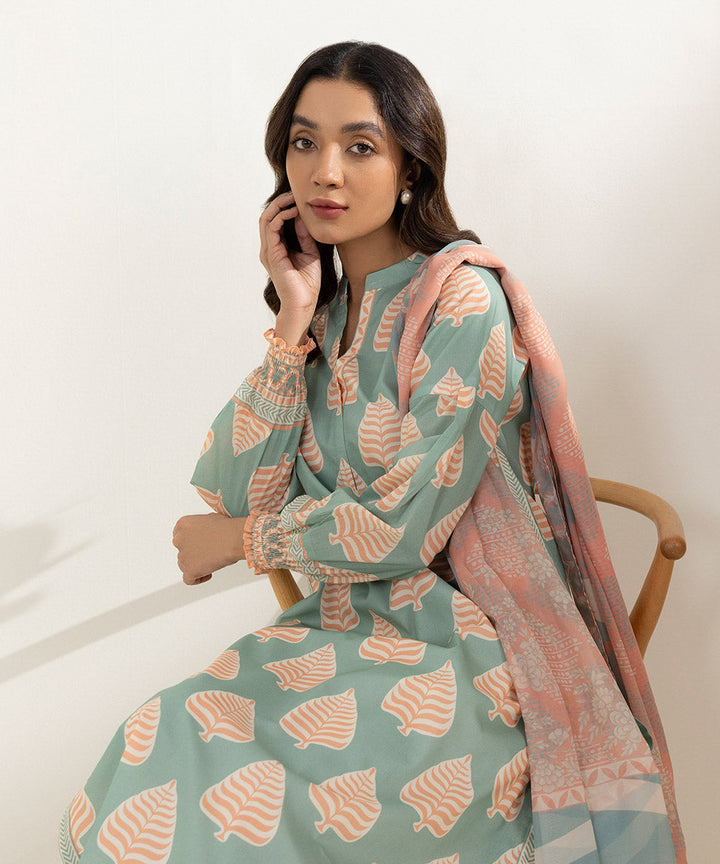 2 Piece - Printed Lawn Suit