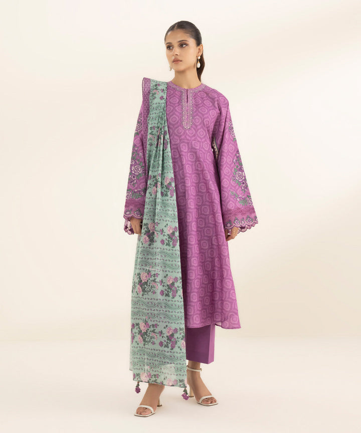 2 Piece - Embroidered Lawn Suit