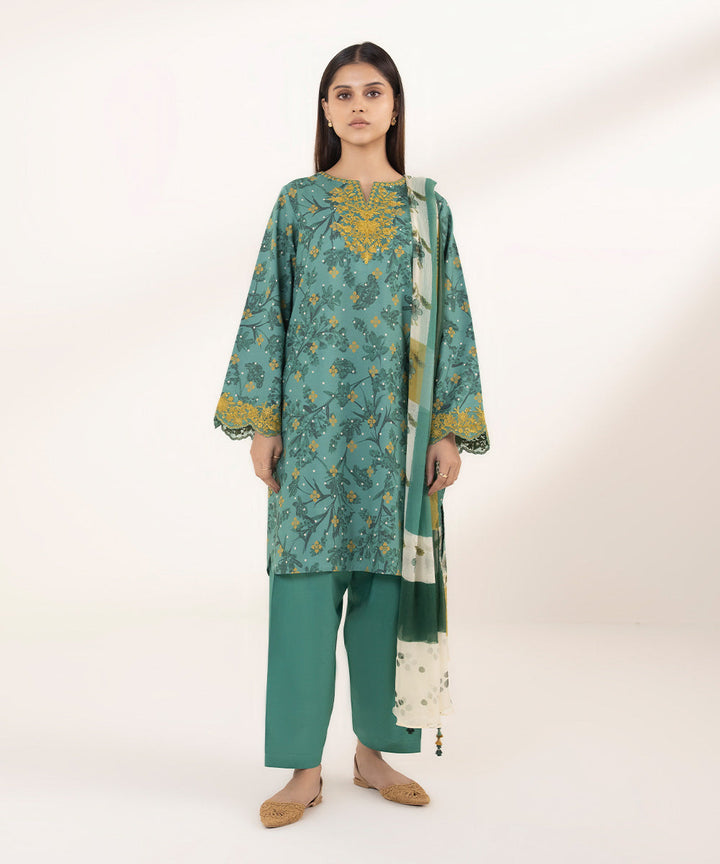 2 Piece - Embroidered Lawn Suit