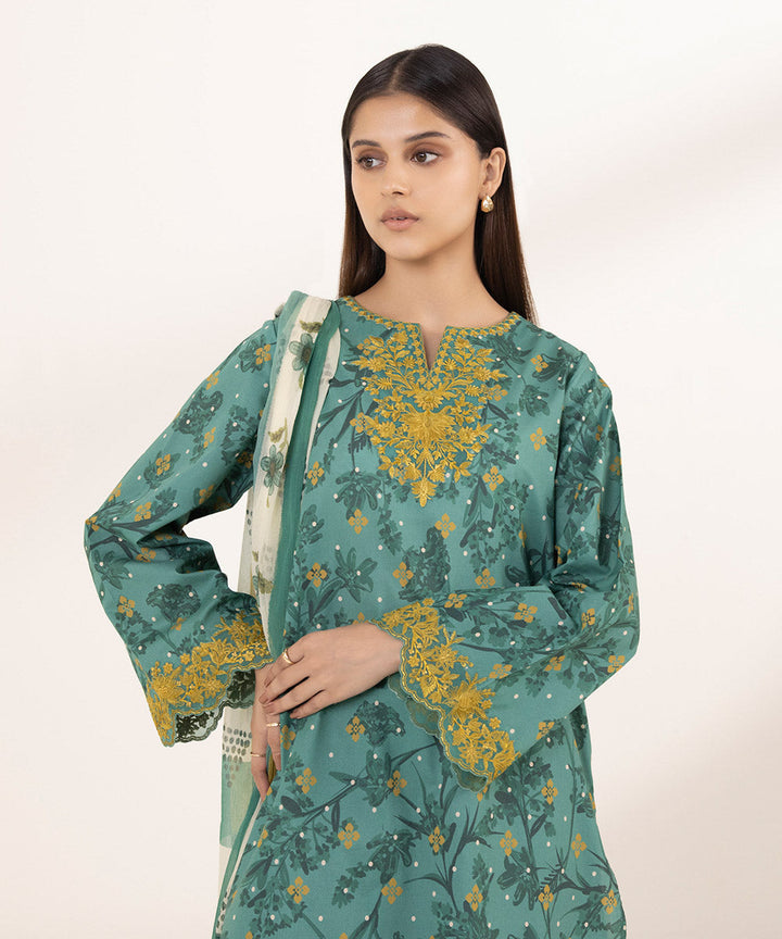 2 Piece - Embroidered Lawn Suit