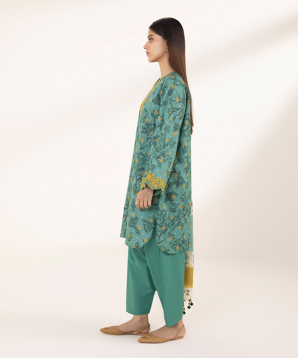 2 Piece - Embroidered Lawn Suit