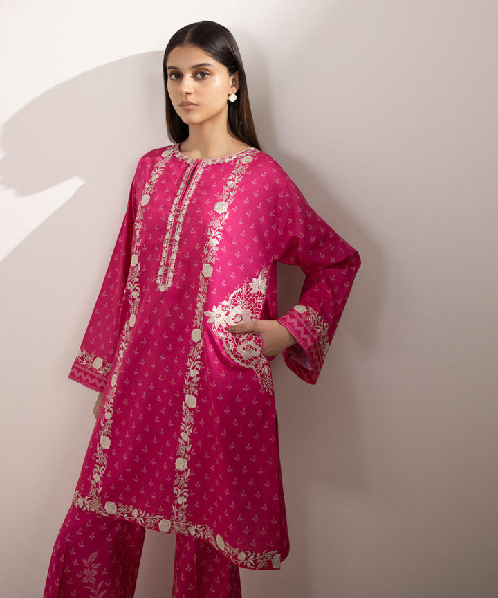 2 Piece - Embroidered Lawn Suit