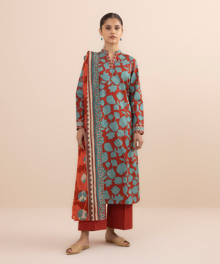 3 Piece - Printed Lawn Suit