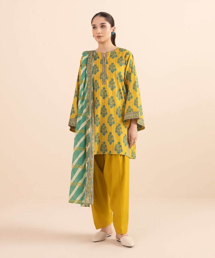 3 Piece - Printed Lawn Suit